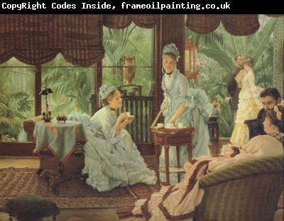 James Tissot In The Conservatory (Rivals) (nn01)